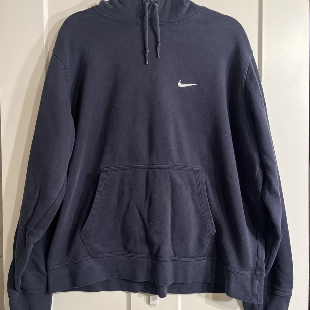 Men's Nike Hooded Large Sweatshirt Navy Blue